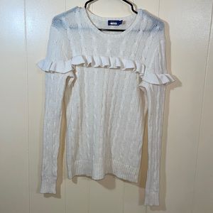 Polo Ralph Lauren ruffle long sleeve sweatshirt M